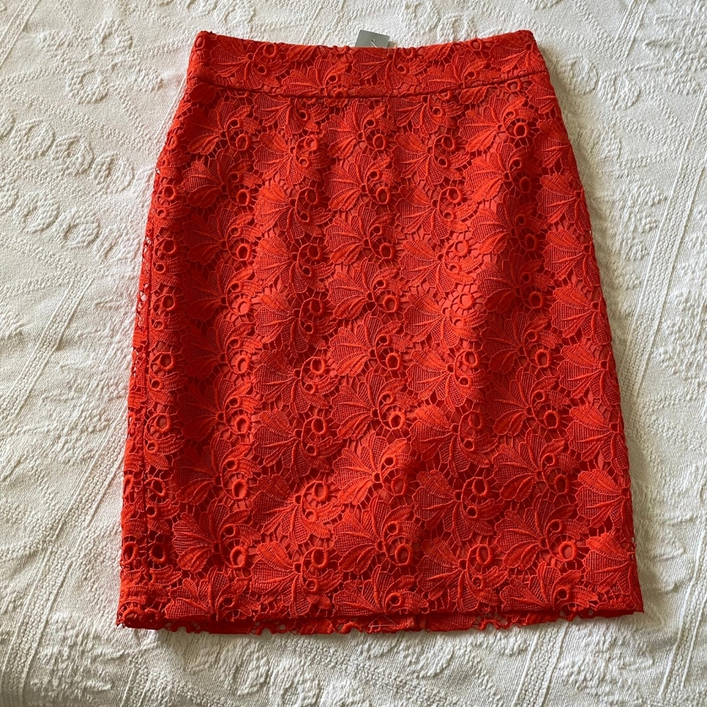 Ann Taylor Petite 00P Crochet Pencil Skirt